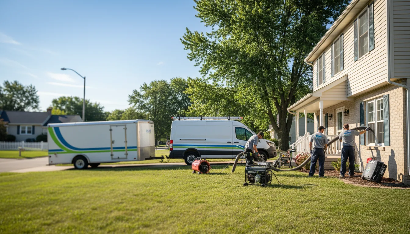 Flooded Basement Restoration And Cleanup With Repair in Fox Lake, WI near me